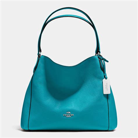 turquioise designer shoulder bag